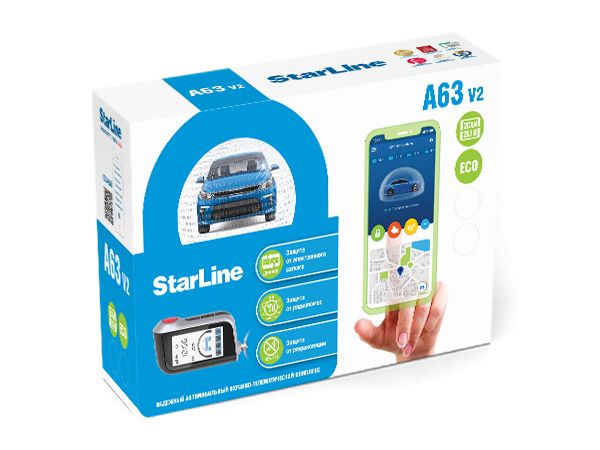 Автосигнализация StarLine A63v2 2CAN+2LIN ECO