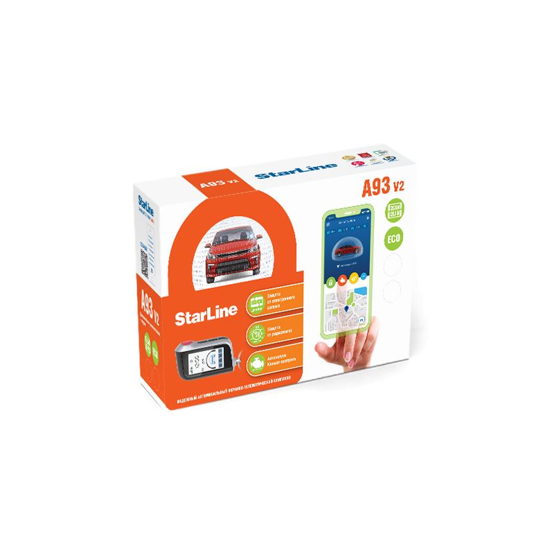 Автосигнализация StarLine A93 v2 2CAN+2LIN ECO 1