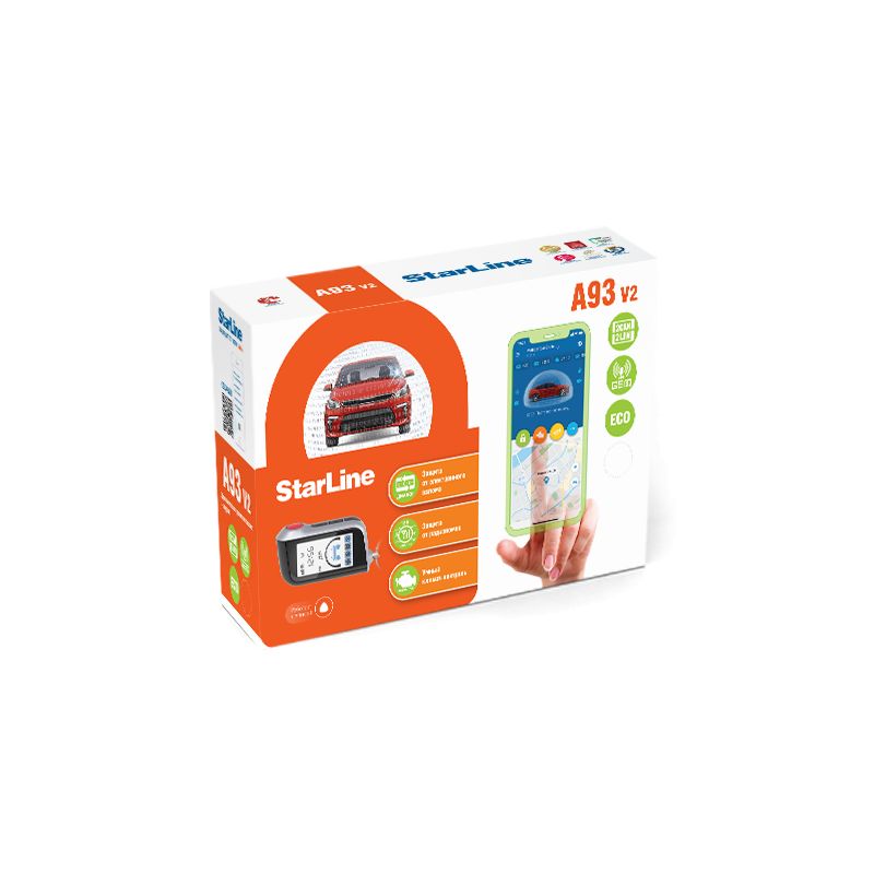 Автосигнализация StarLine A93 v2 2CAN+2LIN ECO 4
